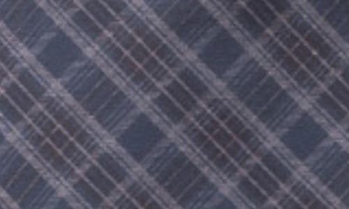 Kiyonna Carina Flounce Faux Wrap Skirt In Inkwell Plaid