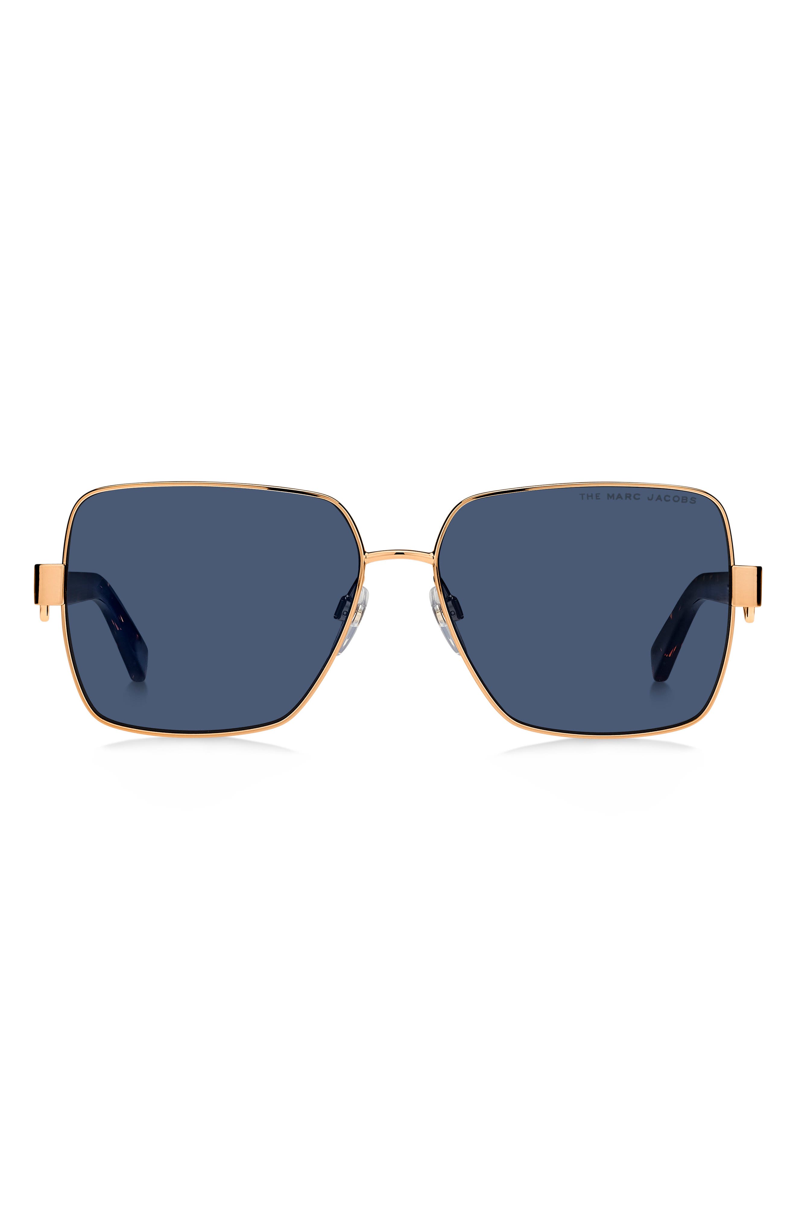 marc jacobs gold tone square sunglasses