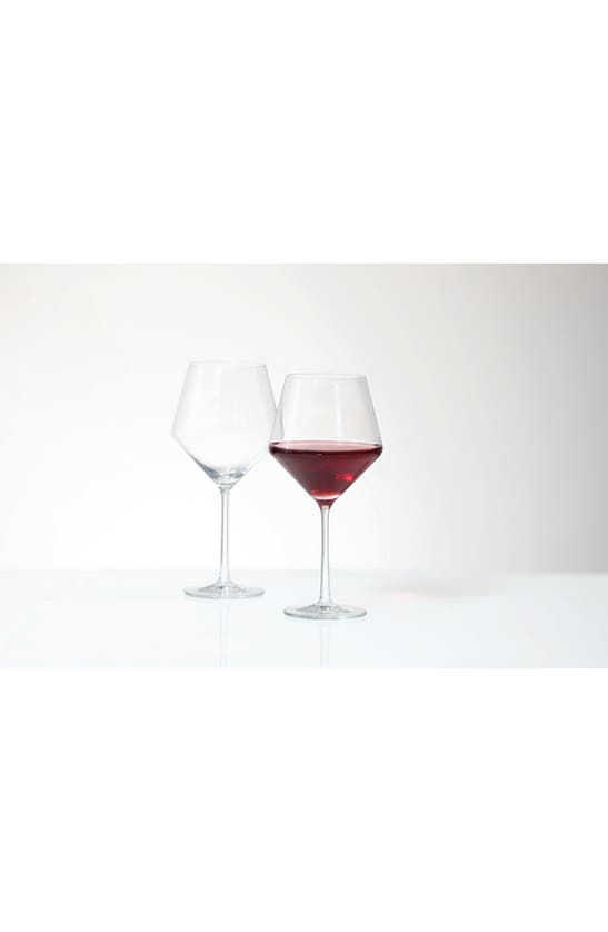 Schott Zwiesel Pure Set Of 6 Burgundy Wine Glasses In Clear