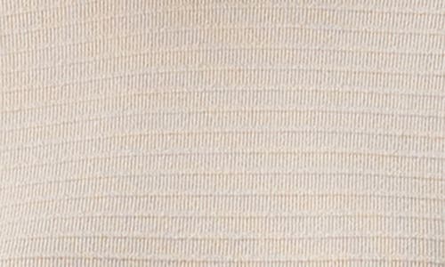 Shop Sanctuary Textured Ottmana Stripe Crewneck Top In Frosted Almond