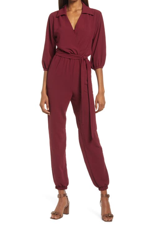 Burgundy Jumpsuits & Rompers for Women | Nordstrom