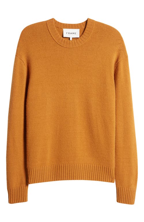 Shop Frame Cashmere Crewneck Sweater In Rust