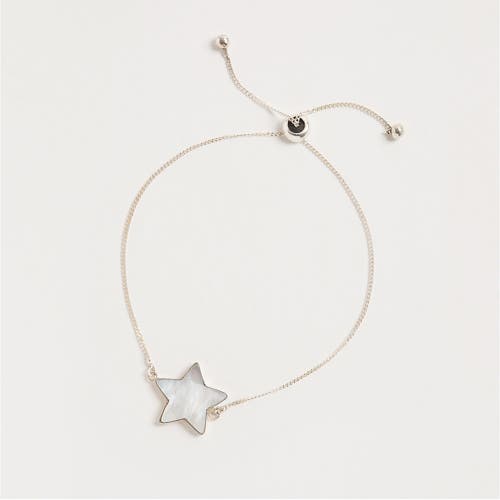 Freya Rose Women's White / Silver Adjustable Star Bracelet Sterling Silver In Silver