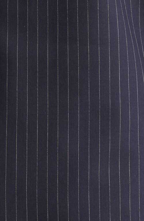 Shop Frame Grandfather Pinstripe Blazer In Navy Multi