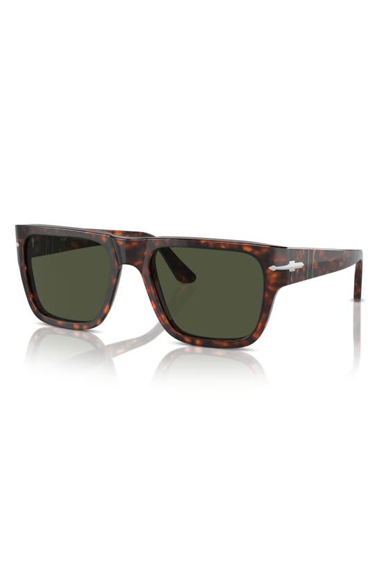 Shop Persol 57mm Round Sunglasses In Havana