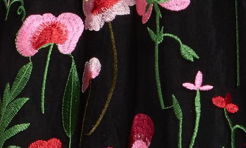 SAM EDELMAN SAM EDELMAN FRESH CUT FLORAL EMBROIDERED SHEATH DRESS 