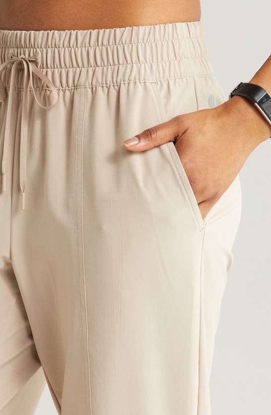 Shop Zella All Day Every Day Joggers In Tan Thread