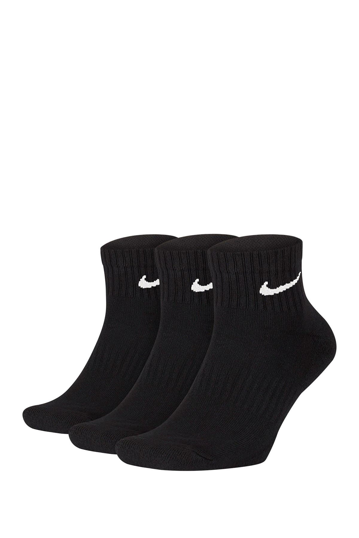 black nike ankle socks