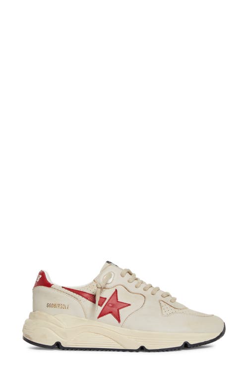 Shop Golden Goose Running Sole Sneaker In Grey/red