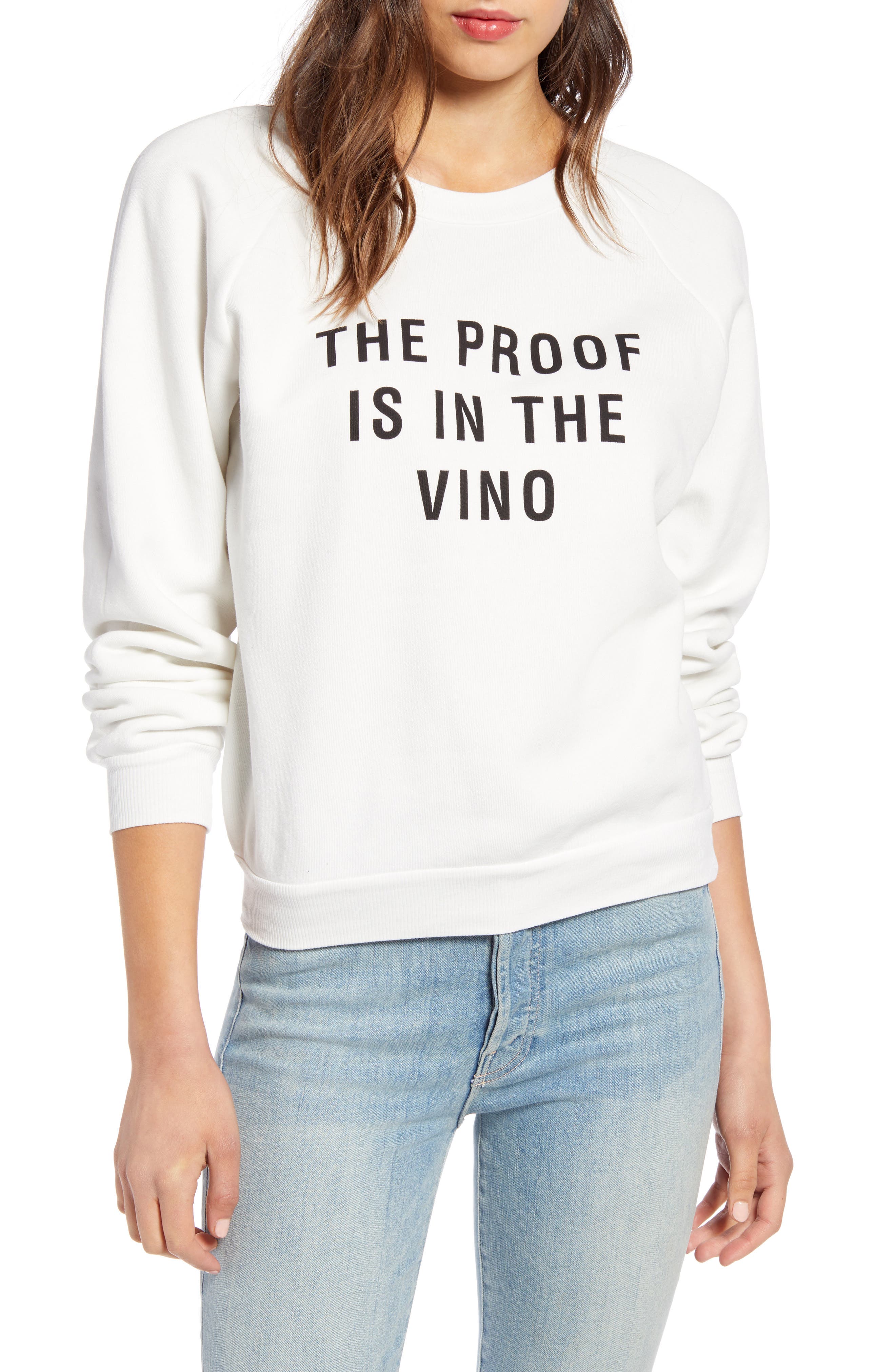 Wildfox Fiona Crewneck Sweatshirt, White
