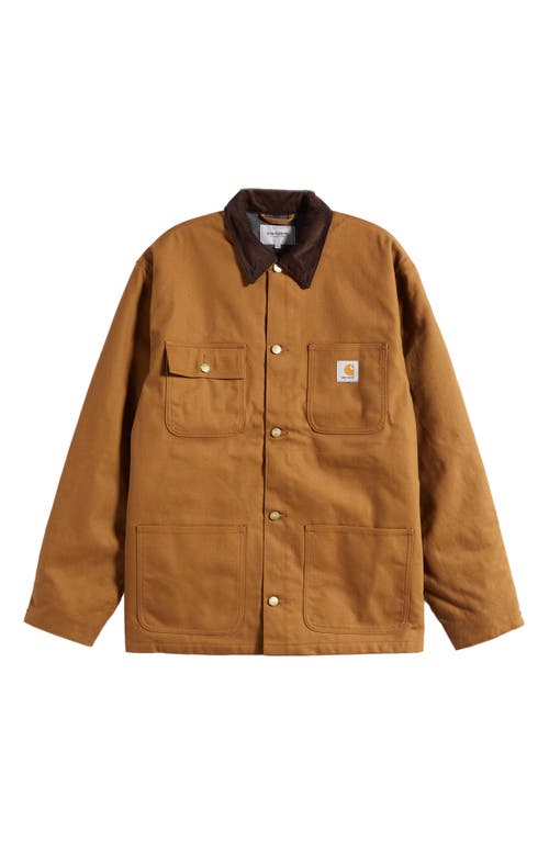 Carhartt Work In Progress Michigan Water Repellent Coat In Hamilton Brown/tobacco