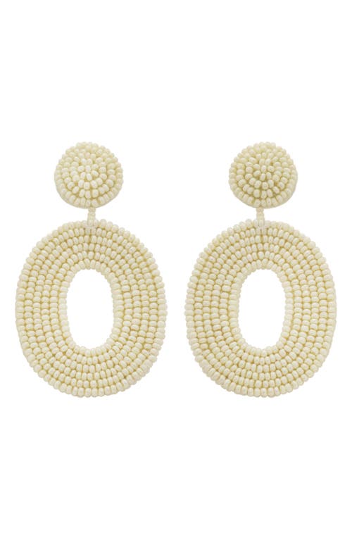 Panacea Sead Bead Drop Earrings in Ivory at Nordstrom