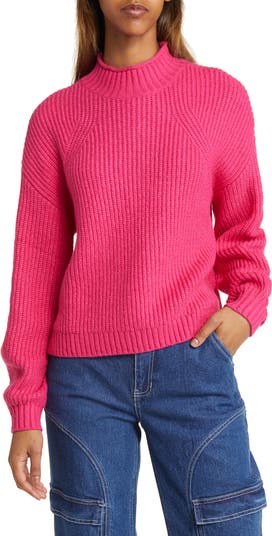 Bp mock neck colorblock sweater hot sale