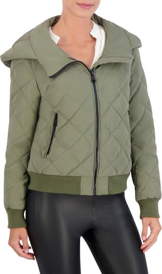 Lauren Ralph Lauren Quilted Jacket with Hood ($230) ❤ liked on