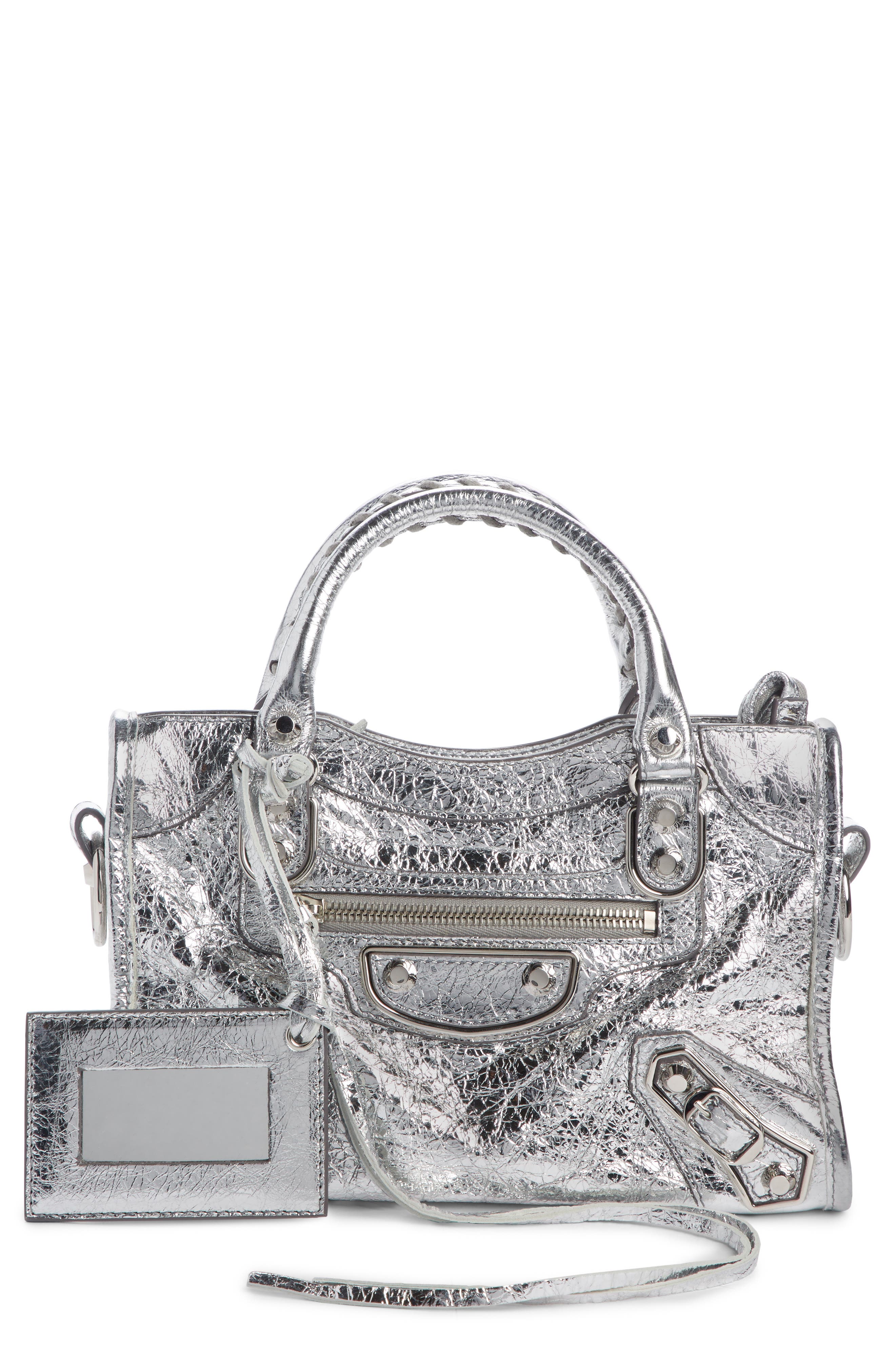 balenciaga mini city metallic edge