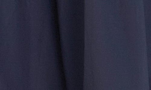 English Factory Contrast Trim Midi Dress In Navy