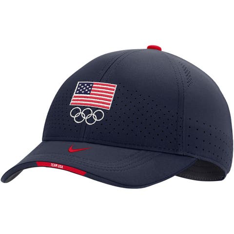 Nike Atlanta Braves Dri-fit Mesh Swoosh Adjustable Cap in Blue for Men