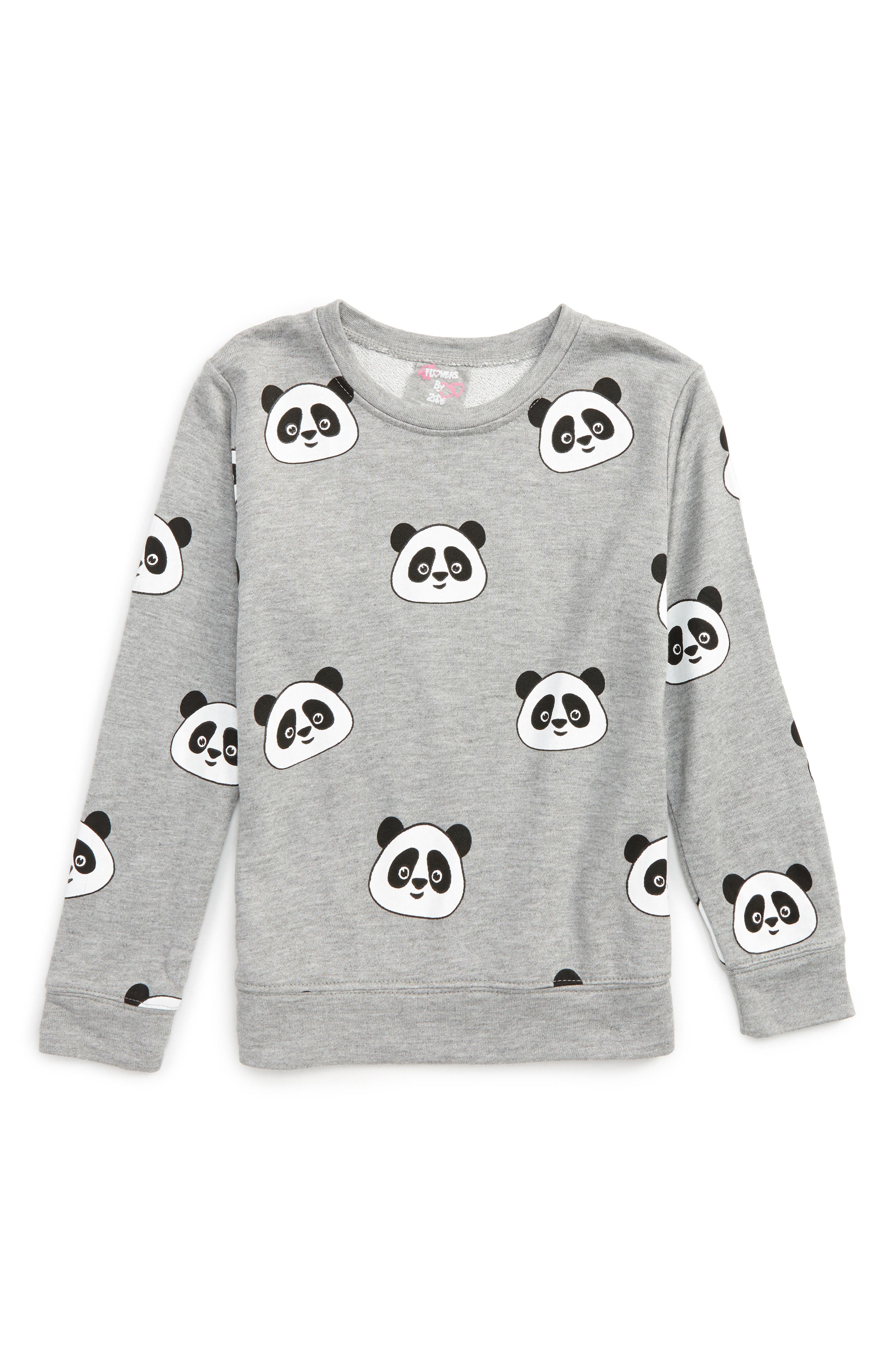 girls panda sweatshirt