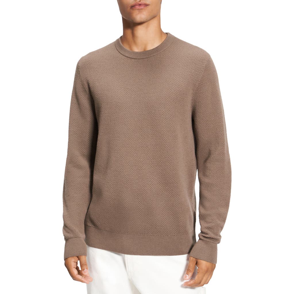 Theory Maden Crew T.novo Me In Dark Taupe