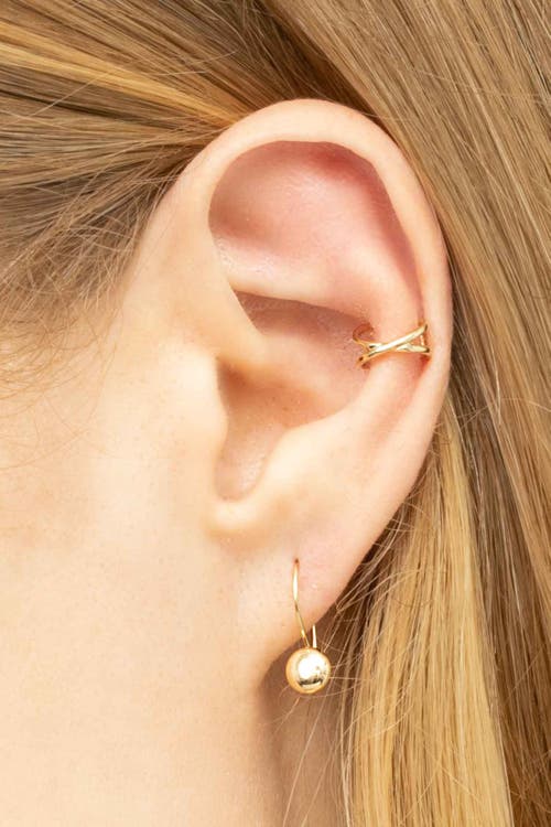 Oradina 14k Gold West Side Ear Cuff In Yellow Gold