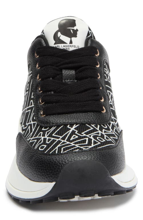 Karl Lagerfeld Women's Dallas Logo Chunky Sneakers In Black/white