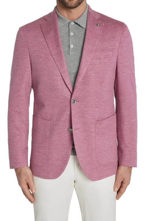 Hartford Unconstructed Wool Blend Sport Coat in Pink