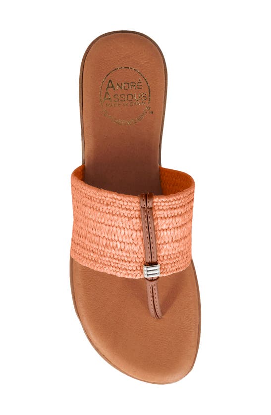 Andre Assous Nice Featherweight Woven Flip Flop In Orange