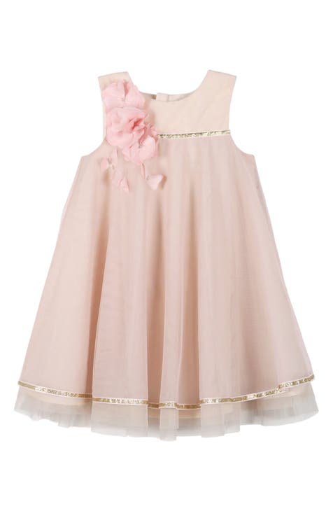 Kids' 3D Floral Babydoll Dress (Toddler, Little Kid & Big Kid)
