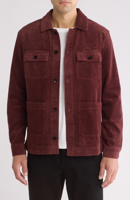 Rails Franklin Corduroy Shirt Jacket in Brick 