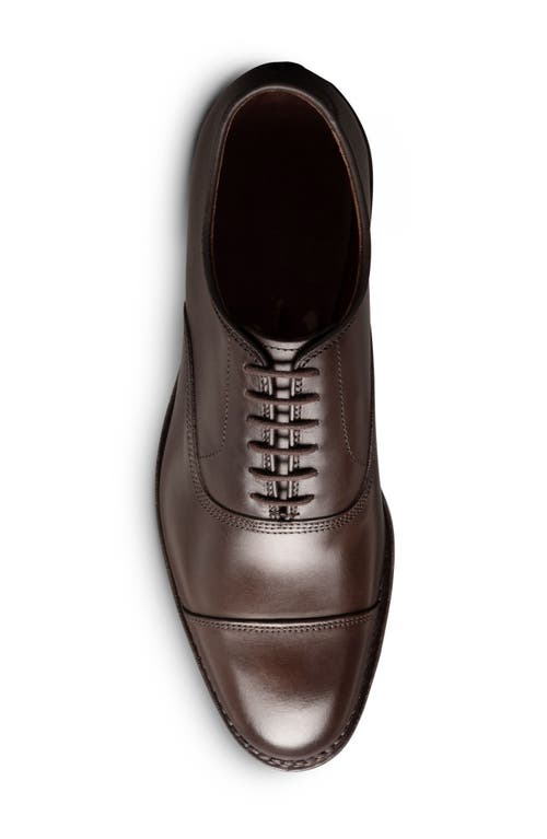 Shop Allen Edmonds Park Avenue Cap Toe Oxford In Espresso