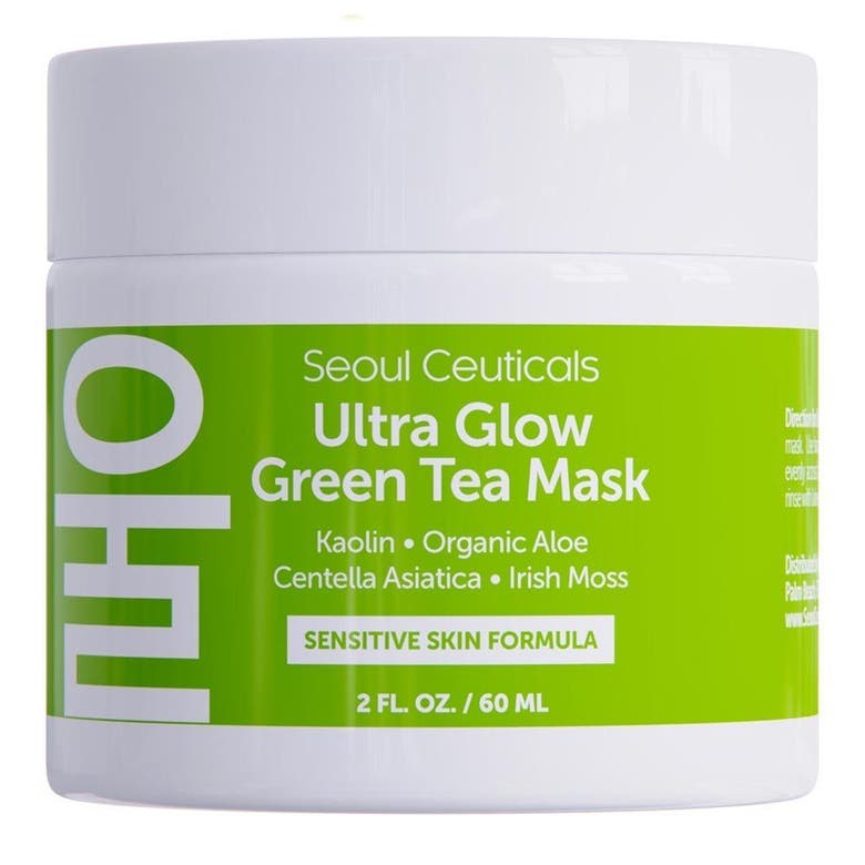 Shop Seoul Ceuticals Ultra Glow Korean Skincare Green Tea Mask In Clear