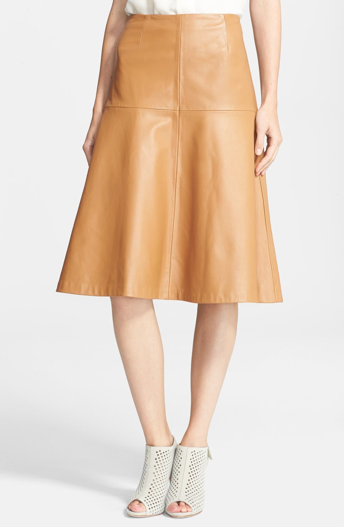 Milly Leather Bell Skirt Nordstrom