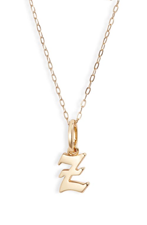 Sophie Customized Initial Pendant Necklace in Gold - Z