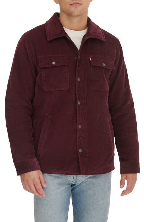 Burgundy corduroy jacket mens hotsell