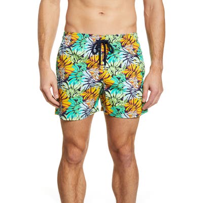 Vilebrequin Jungle Superflex Swim Trunks, Blue