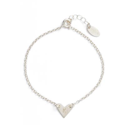 Nashelle Initial Heart Bracelet