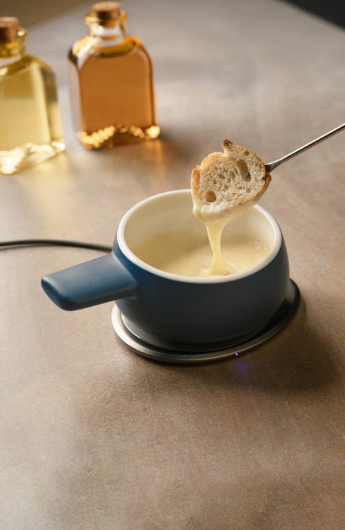 Ohom Fondi Self-heating Fondue Set In Navy Blue