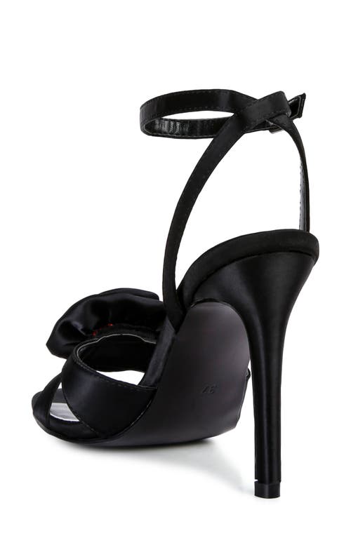 Rag & Co Chaumet Ankle Strap Sandal In Black