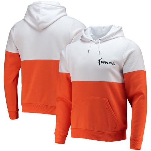 THE WILD COLLECTIVE Orange/White WNBA Colorblock Pullover Hoodie