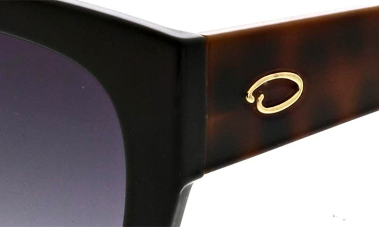 Shop Oscar De La Renta 52mm Butterfly Sunglasses In Black