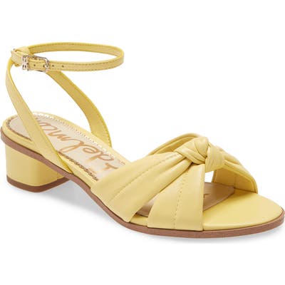 Sam Edelman Ingrid Ankle Strap Sandal, Yellow