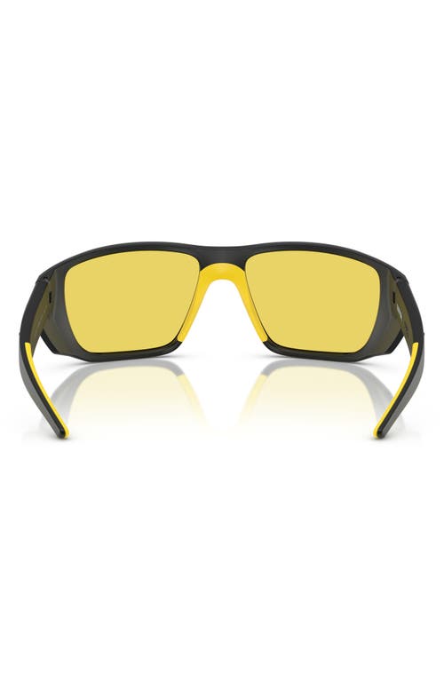 Scuderia Ferrari 61mm Rectangular Sunglasses In Yellow