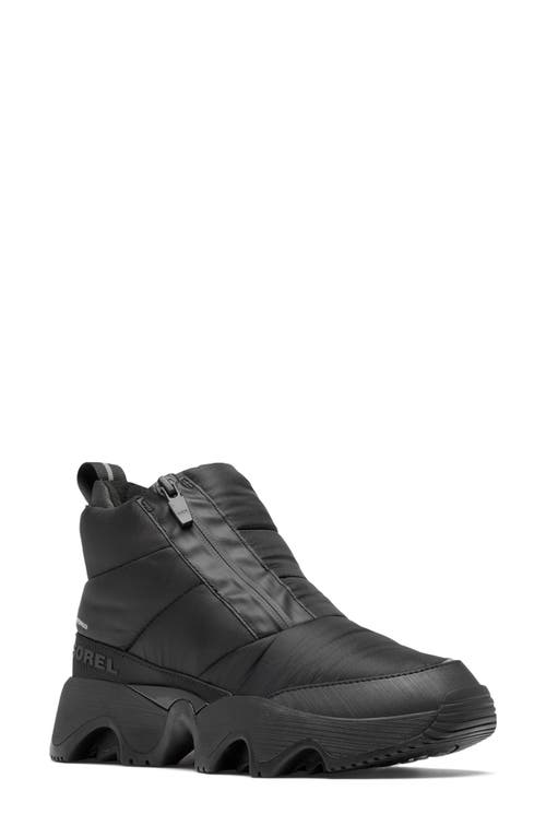 Sorel Kinetic Impact Waterproof Zip Bootie In Black