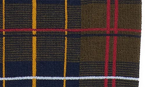 BARBOUR BARBOUR BLYTH PLAID COTTON BLEND SOCKS 