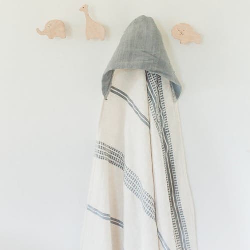 Creative Women Baby Hooded Towels In Light Blue