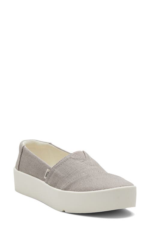 Verona Platform Slip-On Sneaker in Grey