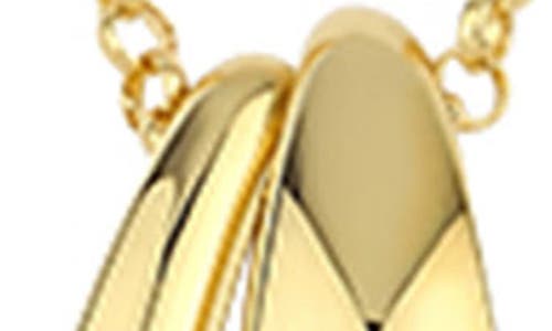 Shop Kloto Snuggle Double Pendant Necklace In Gold