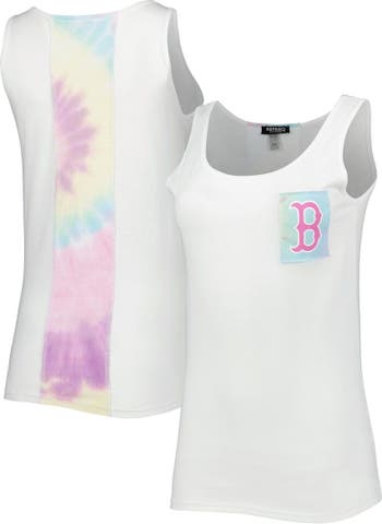 Refried Apparel Boston Red Sox Tie-dye Tank Top At Nordstrom in White