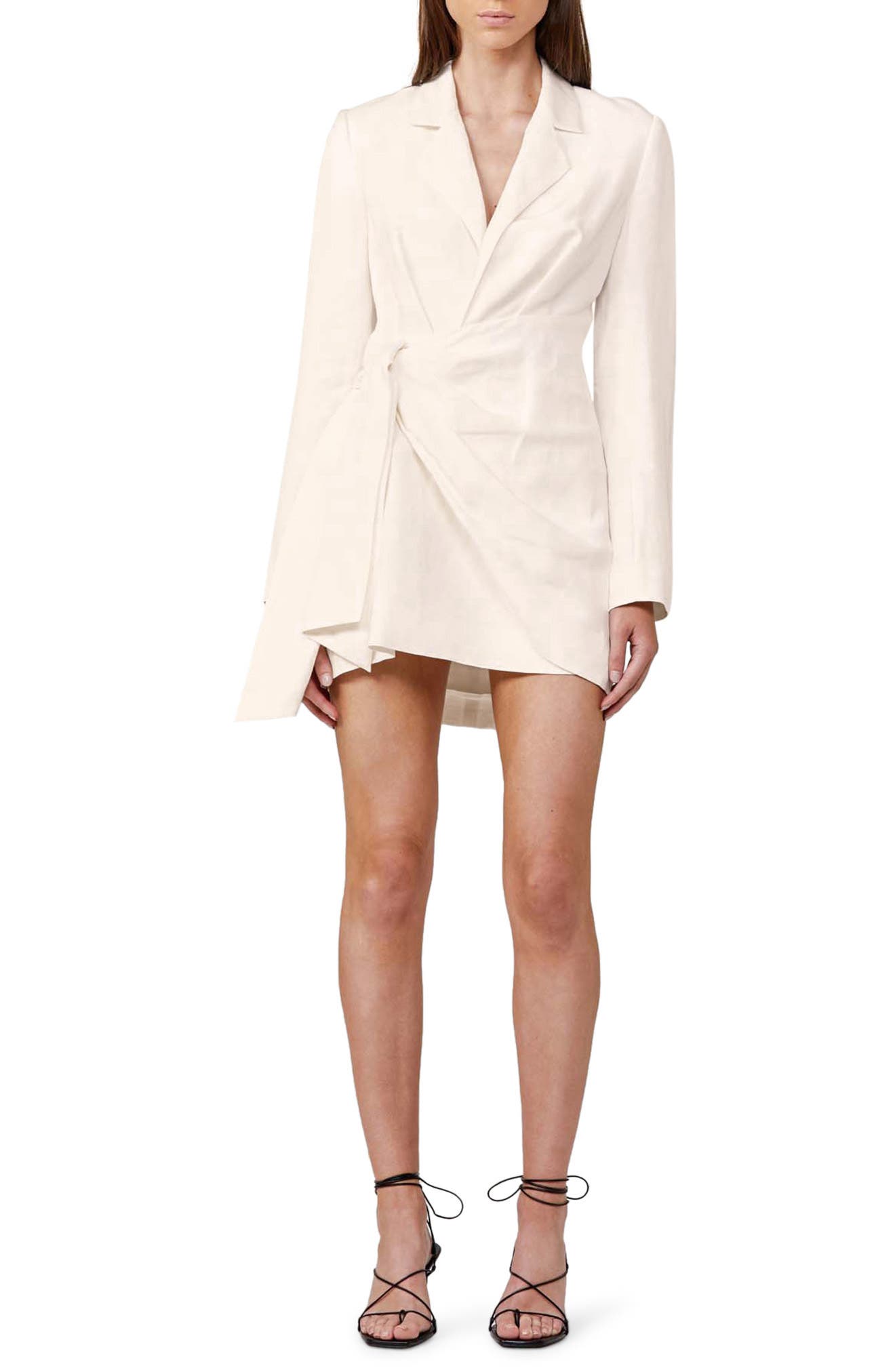 blazer long dress