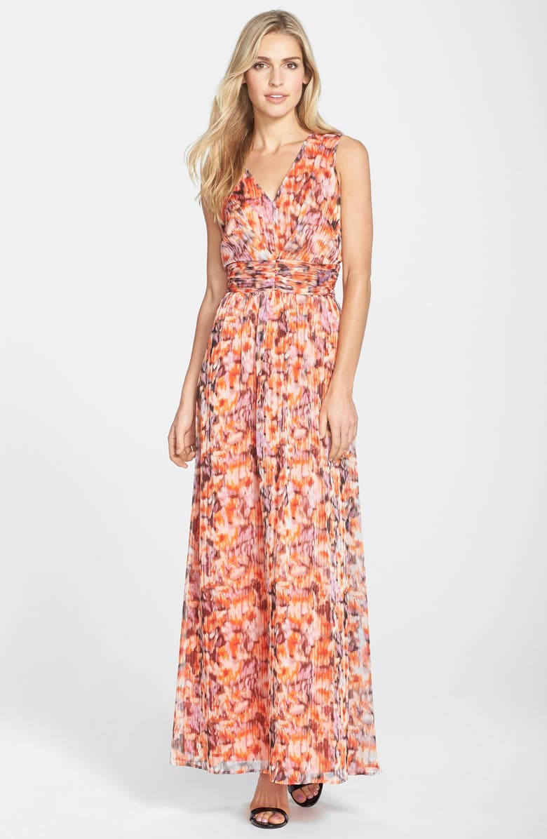 Marc New York by Andrew Marc Floral Print Shirred Maxi Dress | Nordstrom